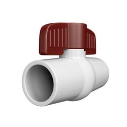 1/2 in. Plastic Full Port Solvent Weld Ball Valve
