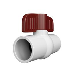 3/4 in. Plastic Reduced Port Solvent Weld 100# Ball Valve