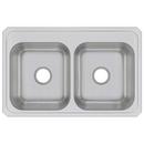 Elkay Lustrous Satin 43 x 22 in. Stainless Steel Double Bowl Drop-in Kitchen Sink in Lustrous Satin 