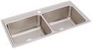 Elkay Lustrous Satin 43 x 22 in. Stainless Steel Double Bowl Drop-in Kitchen Sink in Lustrous Satin 