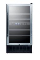 18 x 31-63/100 in. 28 Bottles Built-in and Freestanding Beverage and Wine Combo in Black