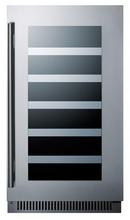 18 x 34 in. 29 Bottles Built-in and Freestanding Wine Cooler in Black