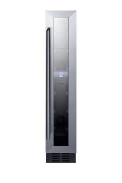 7 x 32-1/4 in. 7 Bottles Built-in and Undercounter Wine Cooler in Black