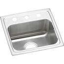 Elkay Lustrous Satin 17 x 16 in. Stainless Steel Single Bowl Drop-in Kitchen Sink in Lustrous Satin 