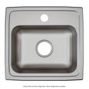 Elkay Lustrous Satin 17 x 16 in. Stainless Steel Single Bowl Drop-in Kitchen Sink in Lustrous Satin 
