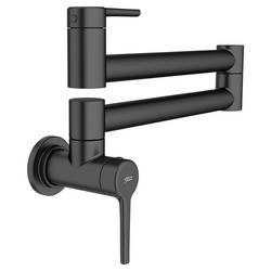 Wall Mount Pot Filler in Matte Black