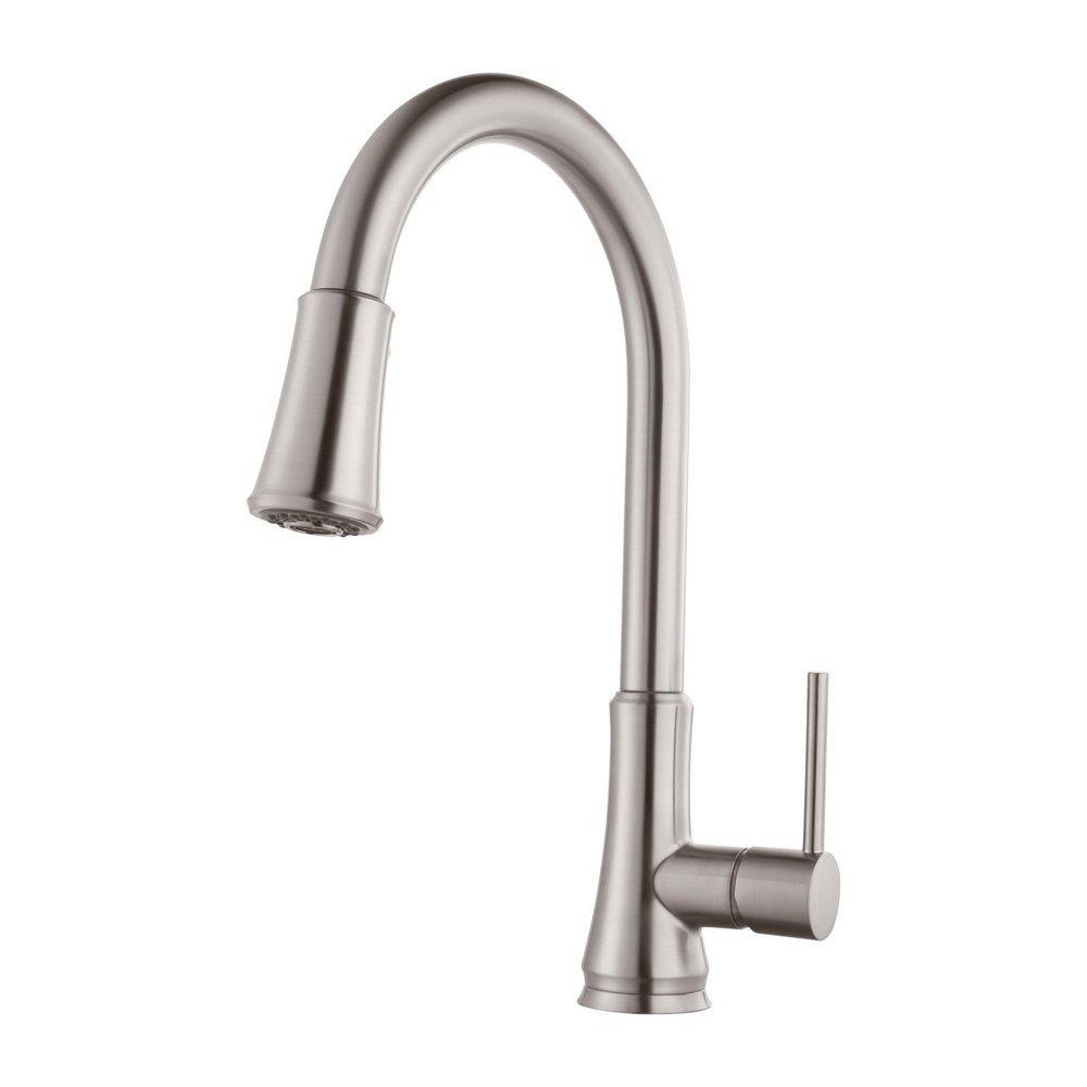 Pfister Stainless Steel Single Handle Pull Down Kitchen Faucet 