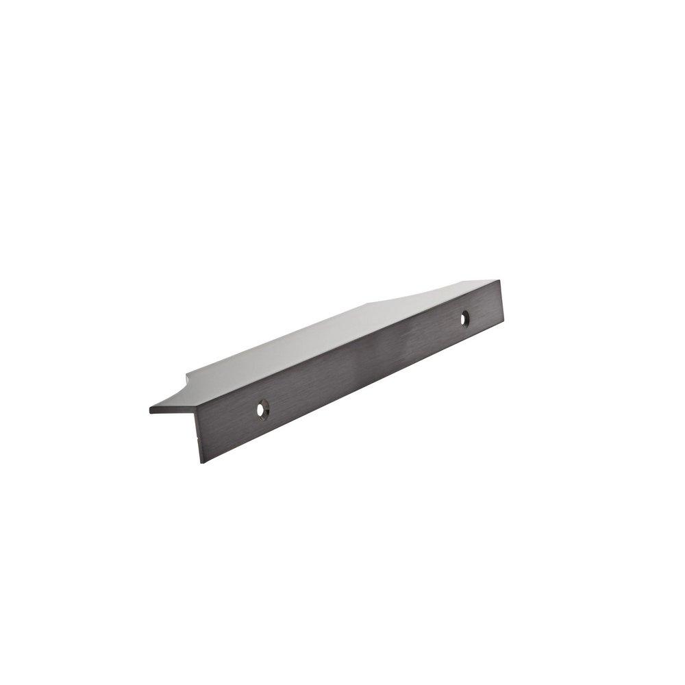EXTENT 6-9/16 IN (167 MM) CENTER-TO-CENTER BLACK CHROME CABINET EDGE PULL 