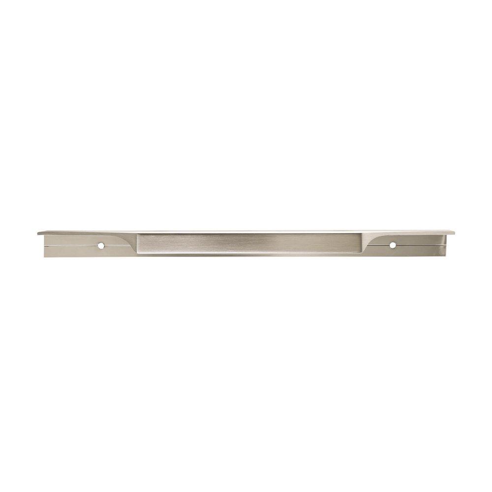 EXTENT 8-9/16 IN (217 MM) CENTER-TO-CENTER SATIN NICKEL CABINET EDGE PULL 
