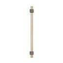 MULINO 5-1/16 IN (128 MM) CENTER-TO-CENTER SILVER CHAMPAGNE/BLACK NICKEL CABINET PULL 