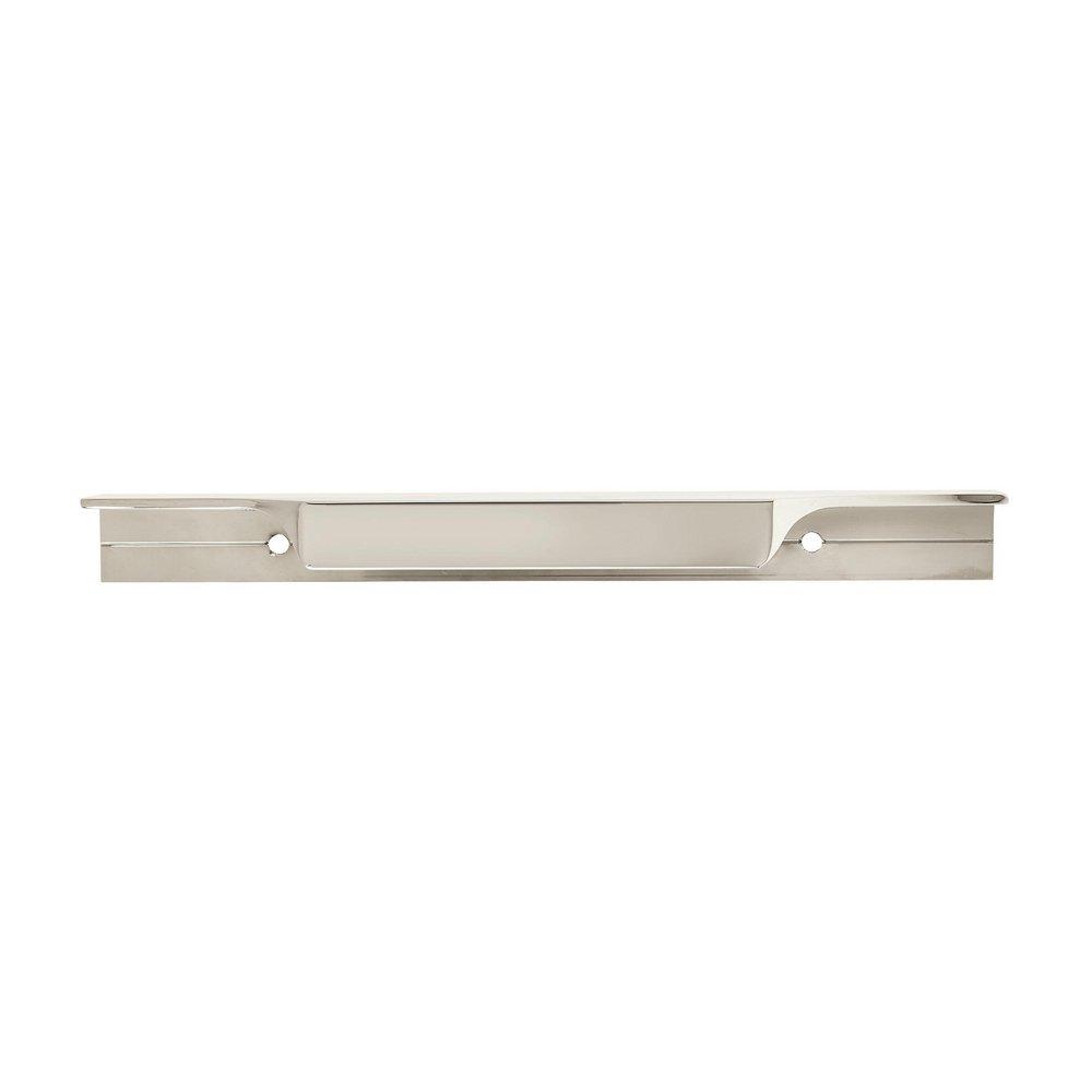 EXTENT 4-9/16 IN (116 MM) CENTER-TO-CENTER POLISHED NICKEL CABINET EDGE PULL 