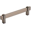 5-1/16 in. Center-to-Center Pull in Black Brushed Nickel/Black Nickel
