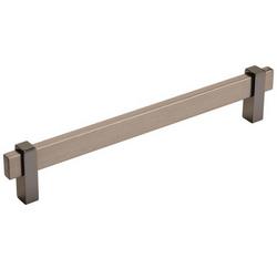 7-9/16 in. Center-to-Center Cabinet Pull in Black Brushed Nickel/Black Nickel