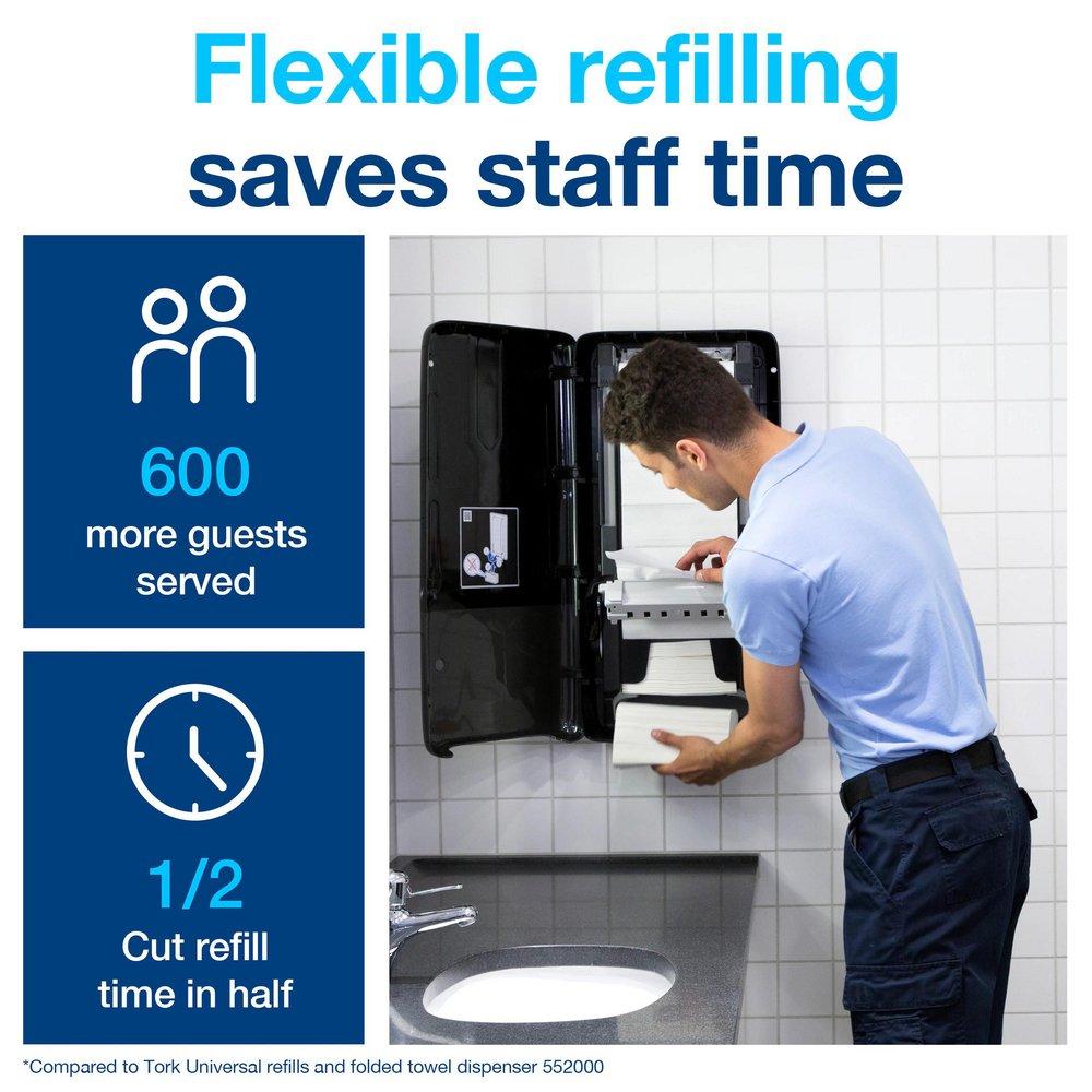 Tork Black Paper Hand Towel Dispenser, H5 System 