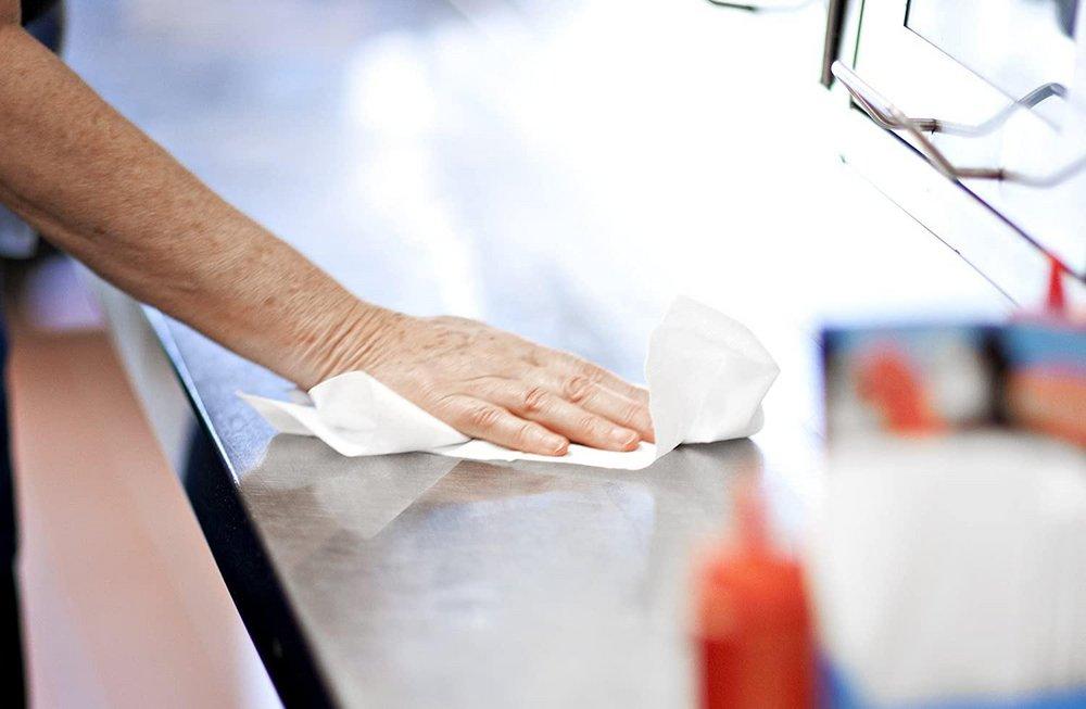 Tork White Heavy-Duty Cleaning Cloth Pop-Up Box, 1-Ply 80-Sheets, White 