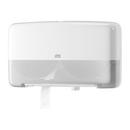 Tork White Twin Mini Jumbo Bath Tissue Roll Dispenser, T2 System 