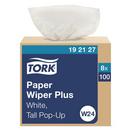 Tork White Paper Wiper Plus Pop-Up Box, 1-Ply 100-Sheets, White 