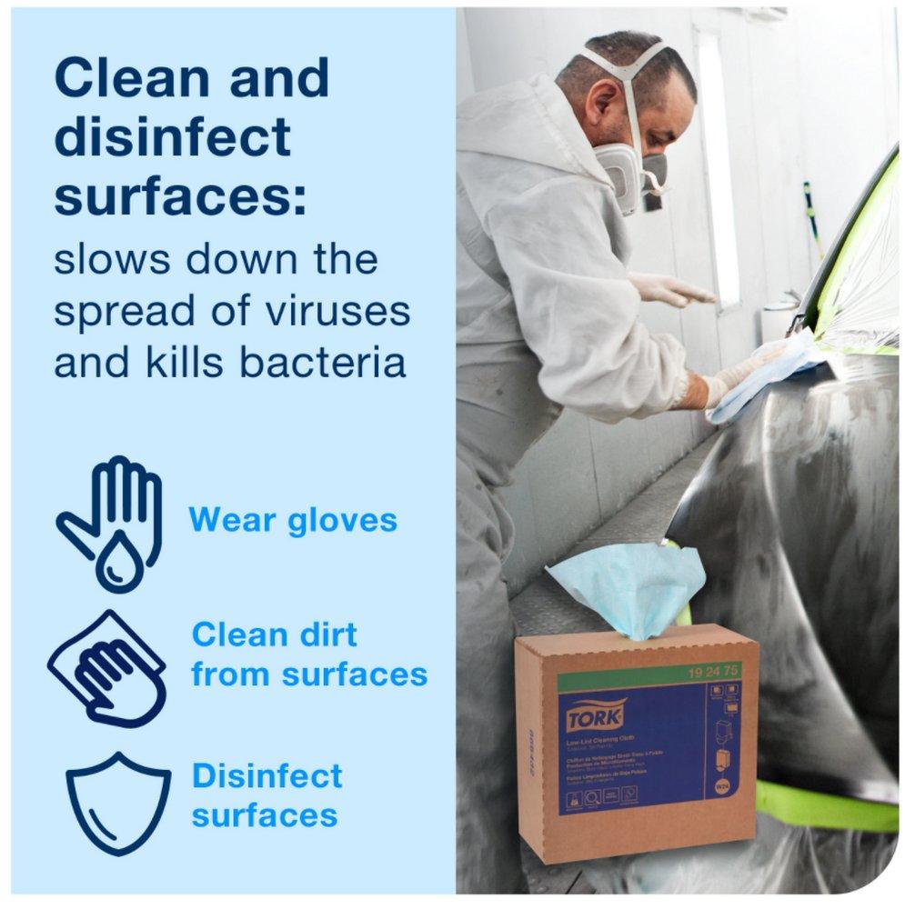 Tork White Paper Wiper Plus Pop-Up Box, 1-Ply 100-Sheets, White 