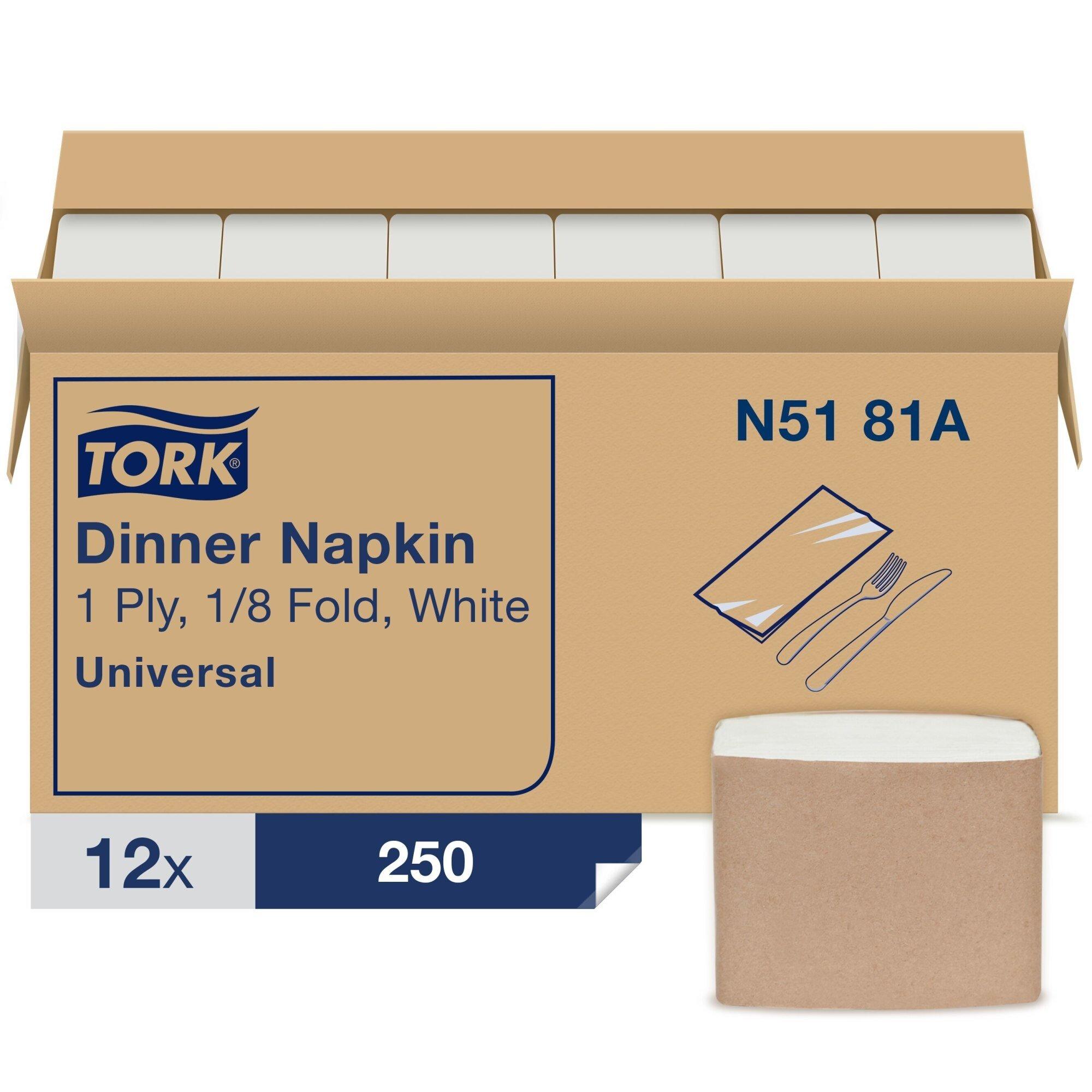 Tork White Universal Dinner Napkin (Case of 12) 
