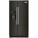KitchenAid PrintShield&trade; Black Stainless Steel 35-3/4 in. 19.8 cu. ft. Counter Depth, Side-By-Side Refrigerator 