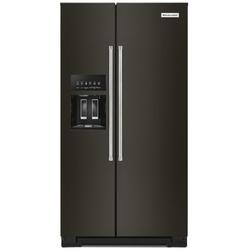35-3/4 in. 19.8 cu. ft. Counter Depth, Side-By-Side Refrigerator in PrintShield&trade; Black Stainless Steel