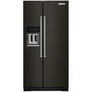 KitchenAid PrintShield&trade; Black Stainless Steel 35-1/2 in. 24.8 cu. ft. Side-By-Side Refrigerator 