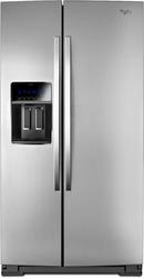 Whirlpool Fingerprint Resistant Stainless Steel 36 in. 22.6 cu. ft. Counter Depth,Side-By-Side and Full Refrigerator 