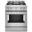 KitchenAid Stainless Steel 29-7/8 in. Gas 4-Burner Sealed Freestanding Range 