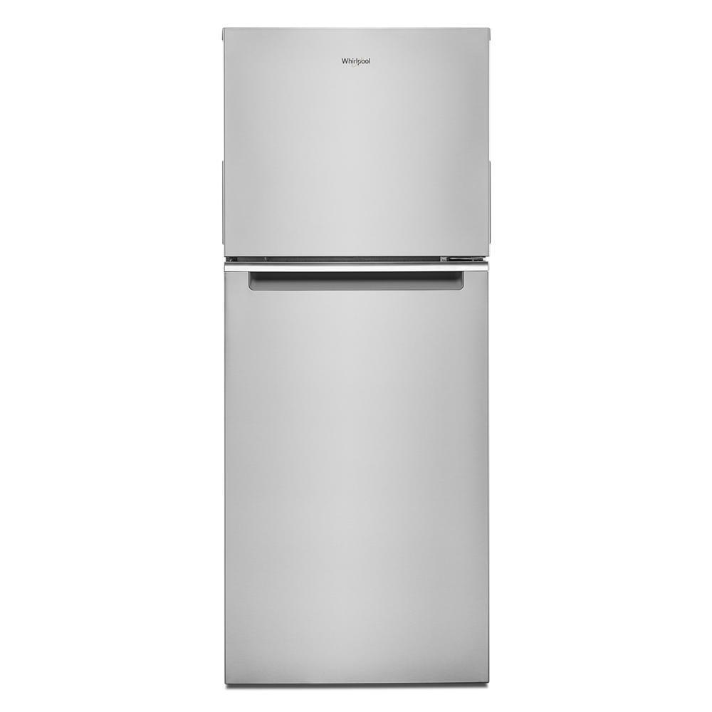 Whirlpool Fingerprint Resistant Stainless Steel 24 in. 11.6 cu. ft. Counter Depth Top Mount Freezer Full Refrigerator 