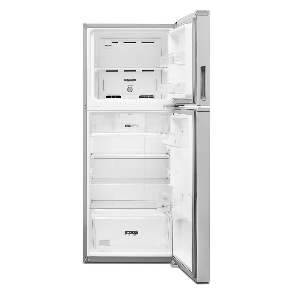 Whirlpool Fingerprint Resistant Stainless Steel 24 in. 11.6 cu. ft. Counter Depth Top Mount Freezer Full Refrigerator 