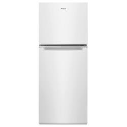 24 in. 11.6 cu. ft. Counter Depth Top Mount Freezer Full Refrigerator in White