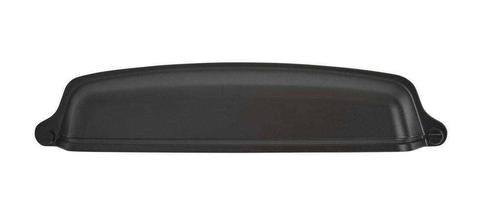 Allison Value Hardware 5-1/16 in (128 mm) Center-to-Center Matte Black Cabinet Cup Pull 