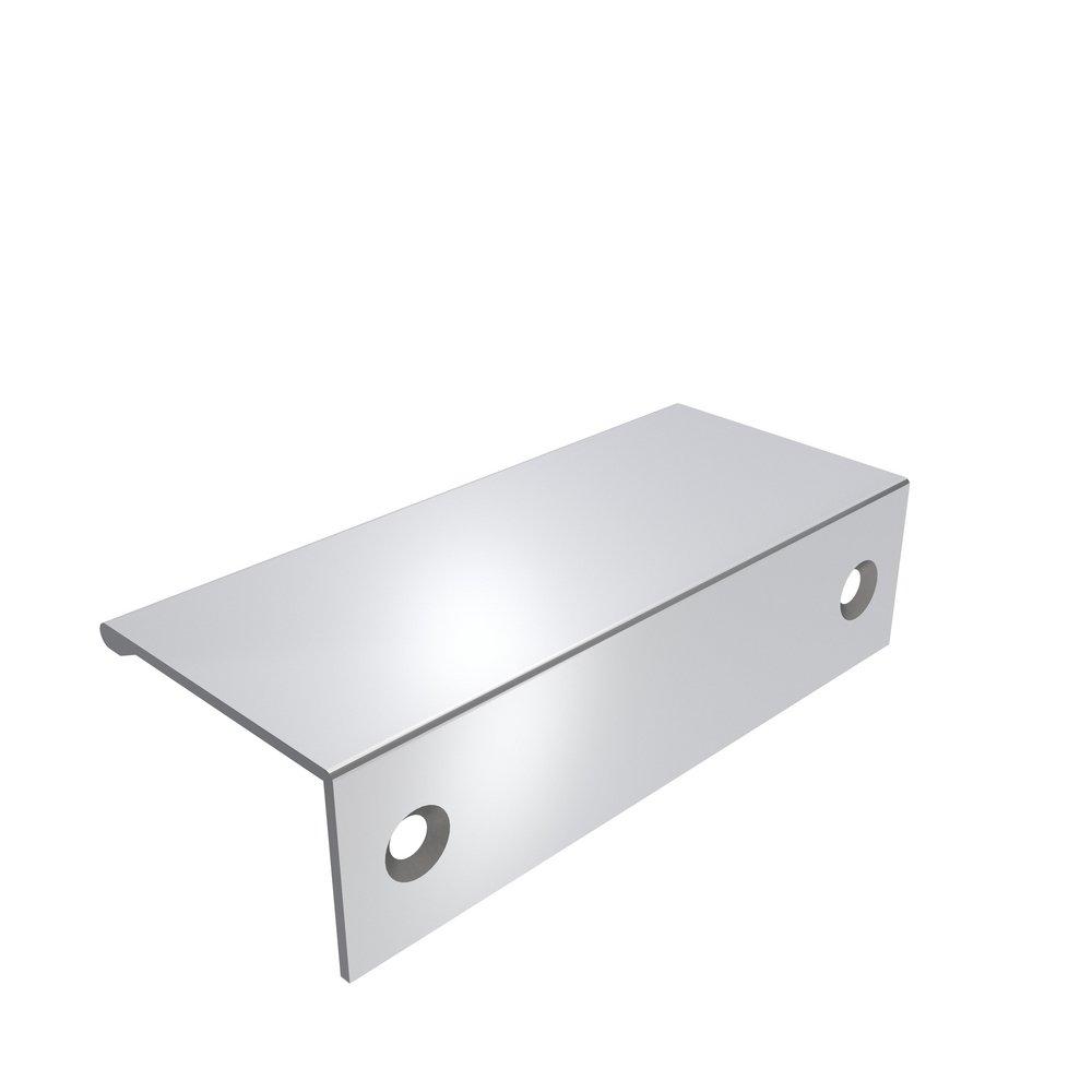 Edge Pull 3 in (76 mm) Center-to-Center Polished Chrome Cabinet Pull 