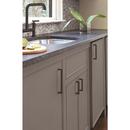 Amerock Matte Black Monument 5-1/16 in (128 mm) Center-to-Center Satin Nickel Cabinet Pull 