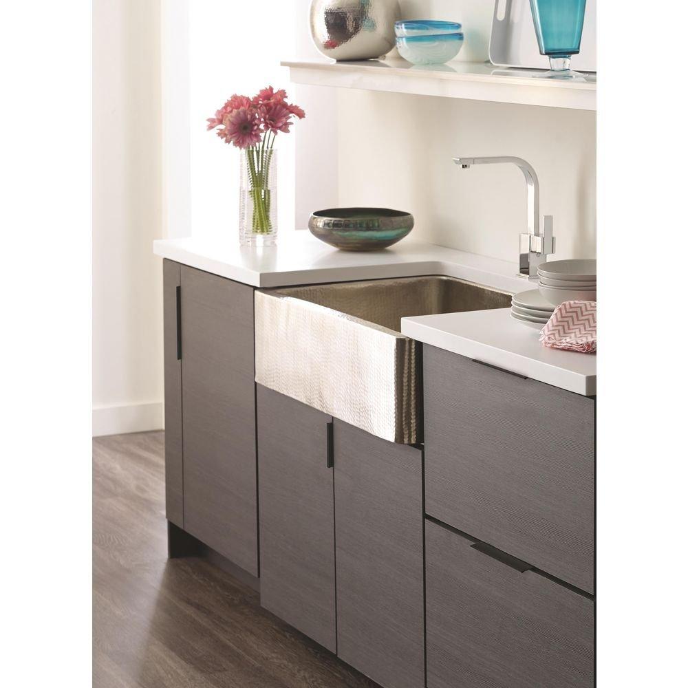 Amerock Flat Black 3 in. Center-to-Center Edge Pull 