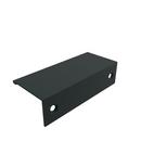 Edge Pull 3 in (76 mm) Center-to-Center Flat Black Cabinet Pull 