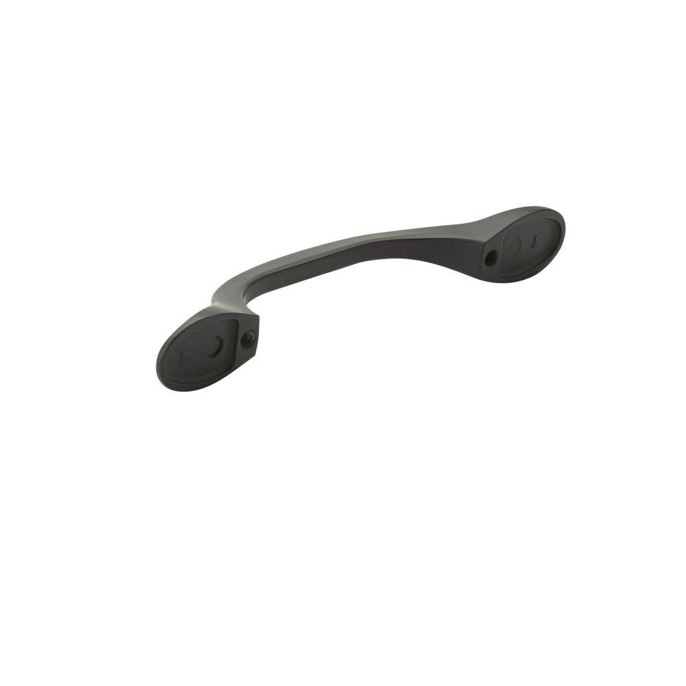 Allison Value Hardware 3 in (76 mm) Center-to-Center Matte Black Cabinet Pull 
