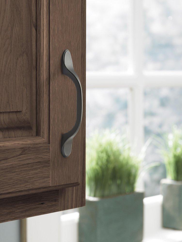 Amerock Matte Black 3 in. Center-to-Center Drawer Pull 