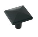 Amerock Matte Black 1-1/8 in. Knob 