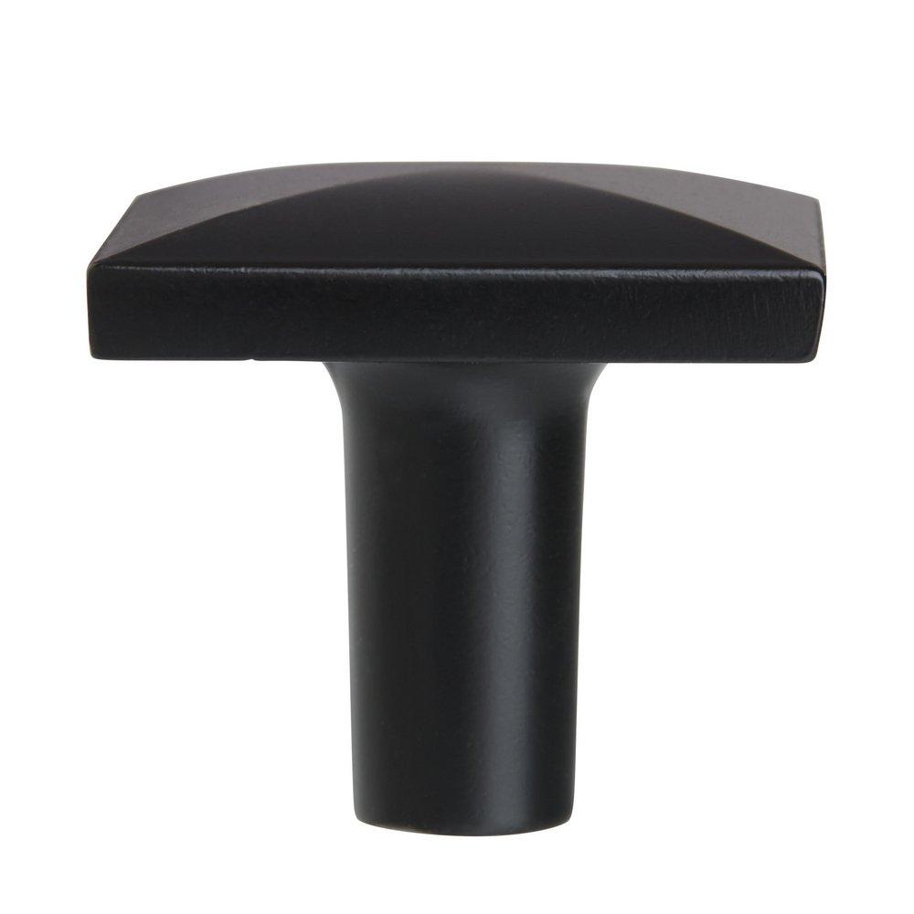 Extensity 1-1/8 in (29 mm) Length Matte Black Cabinet Knob 