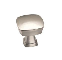 1-1/4 in. Square Cabinet Knob in Satin Nickel
