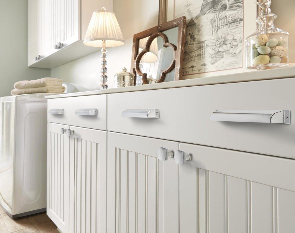 Allison Value Hardware 1-1/4 in (32 mm) Length Polished Chrome Cabinet Knob 