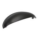 3 in. Center-to-Center Cup Pull in Matte Black