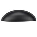 Amerock Matte Black 3 in. Center-to-Center Cup Pull 