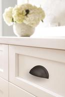 Amerock Matte Black 3 in. Center-to-Center Cup Pull 