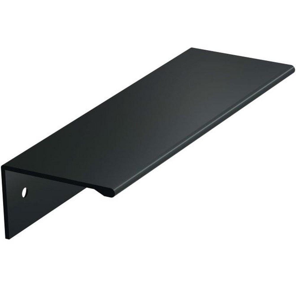 Amerock Flat Black 3-3/4 in. Center-to-Center Edge Pull 