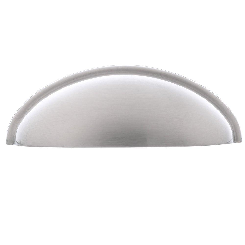 Cup Pulls 3 in (76 mm) Center-to-Center Satin Nickel Cabinet Cup Pull 