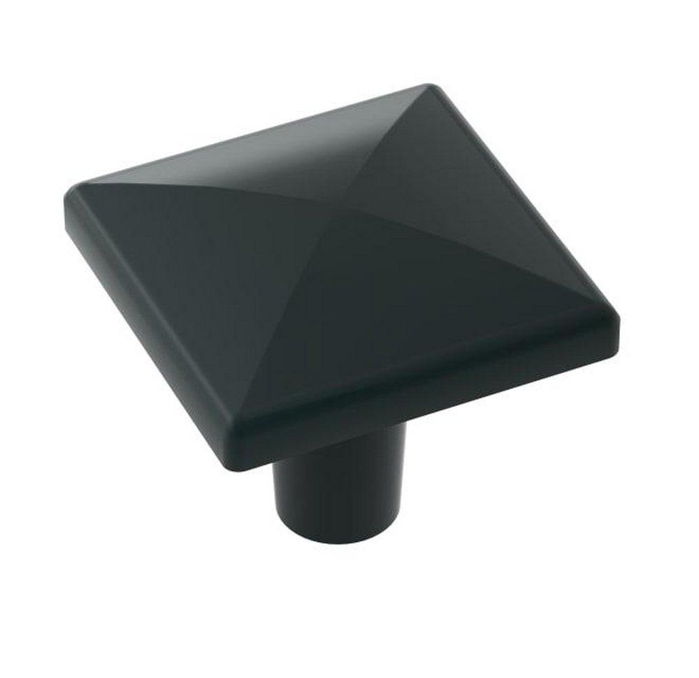 Amerock Matte Black 1-1/2 in. Knob 
