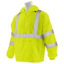ERB Safety Hi-Viz Lime Polyester Pongee Windbreaker with Hood in Hi-Viz Lime 