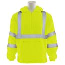 ERB Safety Hi-Viz Lime Polyester Pongee Windbreaker with Hood in Hi-Viz Lime 